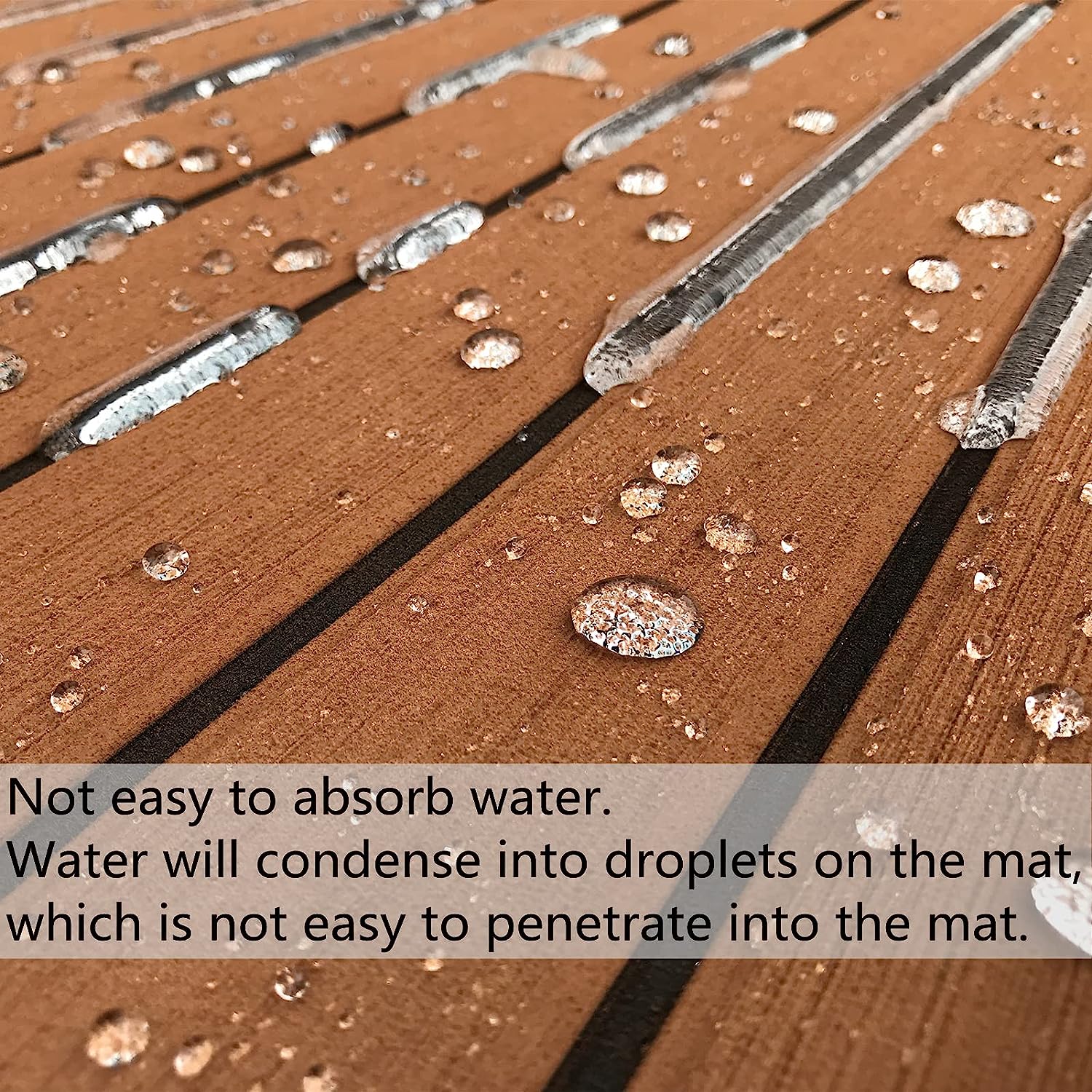Boat Flooring Eva Foam Decking Sheet Faux Teak Marine Mat Marine Carpet Cooler Tops Seating Non-slip Self-adhesive Flooring For Motorboat RV Yacht Kayak Swim Platform 94"x44"/35"/23"/16" By PAIDU