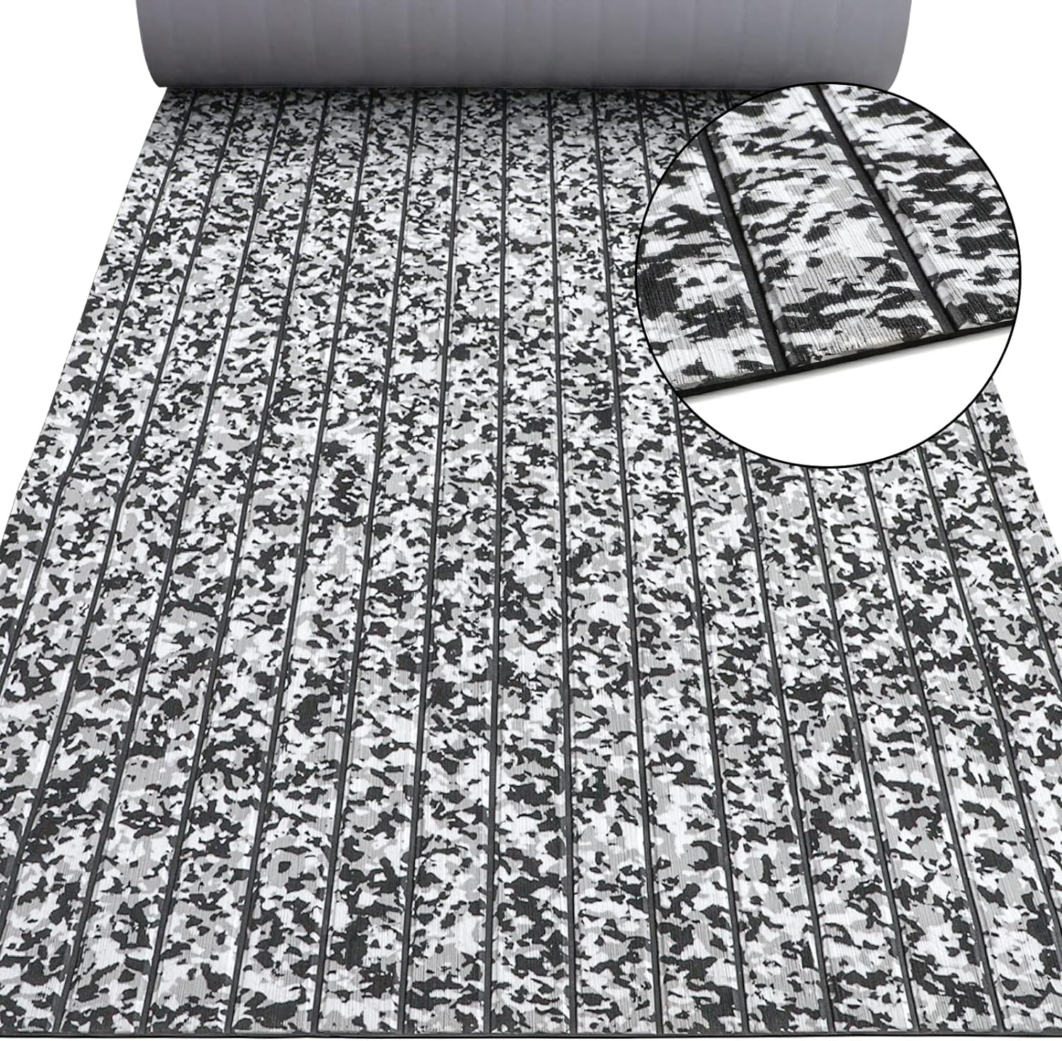 လှေကြမ်းခင်း Eva Foam Boat Decking 94&quot;x45&quot;/35&quot;/23&quot; Self-adhesive Sea Deck Boat Flooring 6mm Camo Marine Deck Flooring for Boat Deck for Boat Decking Jet Ski Kayaking Surfboard Fishing Boat for PAIDU