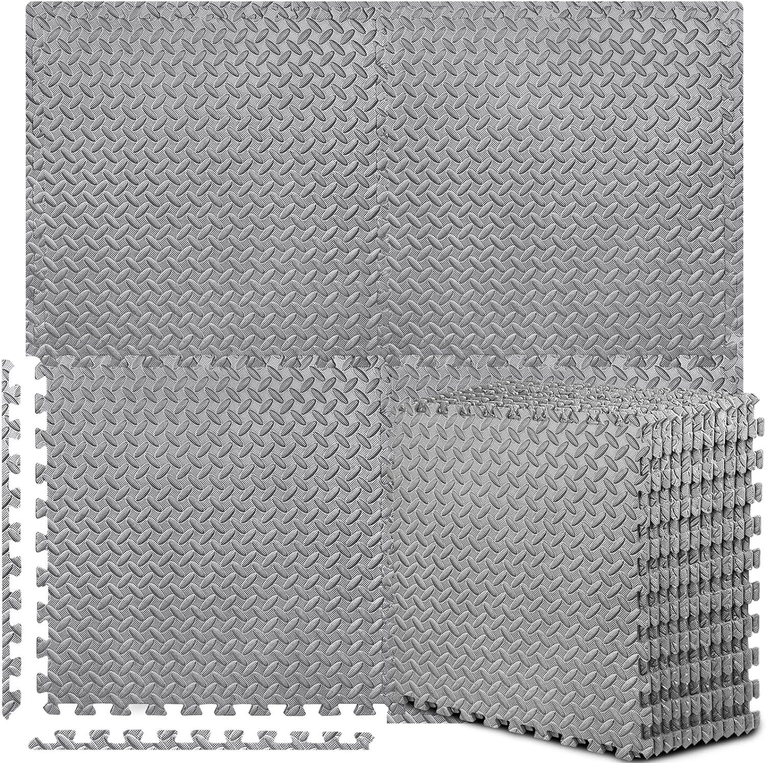 PAIDU မှ 12/24/48 ကြွေပြားများ ရောယှက်ထားသည့် အမြှုပ်ထော်ကာ လေ့ကျင့်ခန်းလုပ်ဖျာ 24&#39;&#39; x 24&#39;&#39; Eva Foam ကြမ်းပြင်ကြွေပြားများ၊