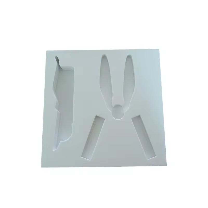 Paidu Factory High density cutting different yellow Small bottom depth hole CNC eva foam fly box insert for products Box Packaging UAV