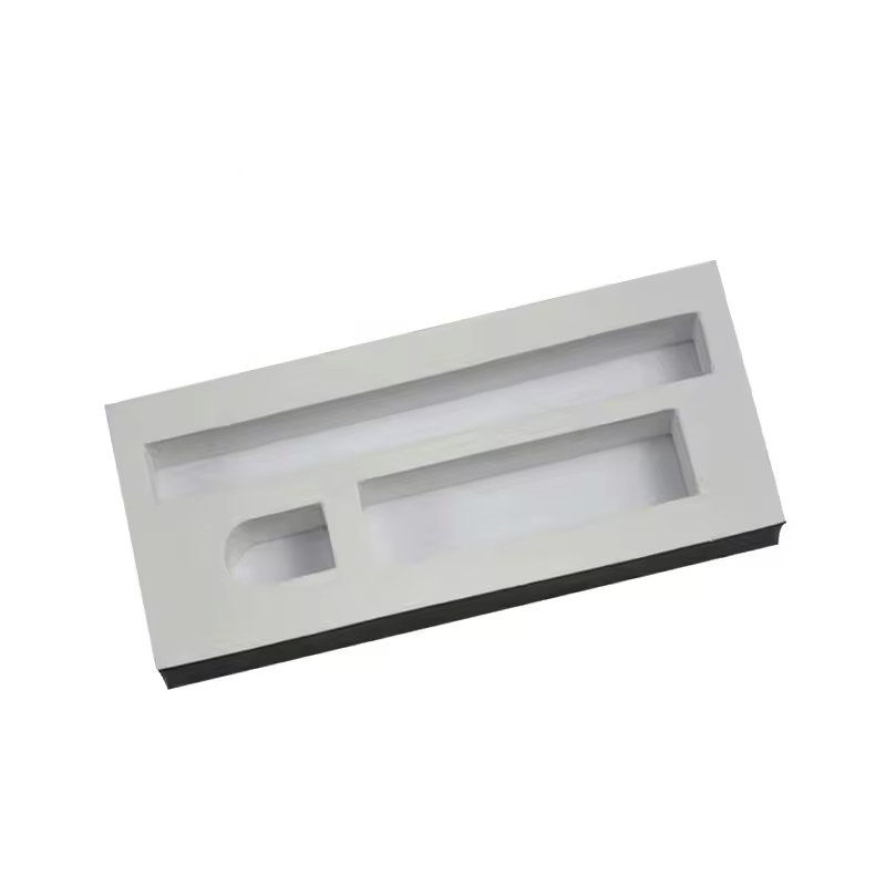 Paidu Factory custom Eva Foam Milded Insert Holding Tube Packing White for makeup cosmetic gift set black magnetic gift box