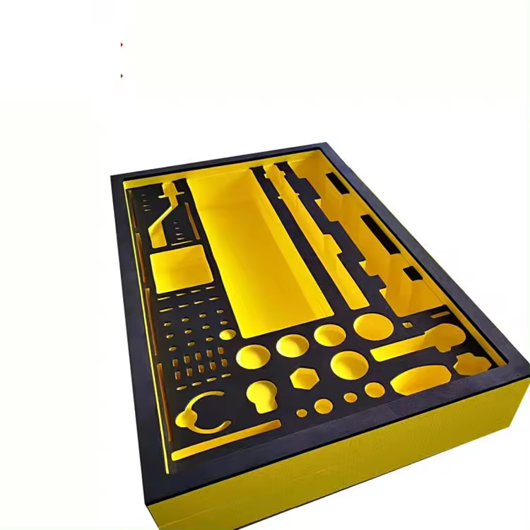 Paidu Direct Factory Custom Laser Die Cut Packaging Box Carbon Fibre Eva  Foam Insert Cardboard Tool Box Packaging Case Insert